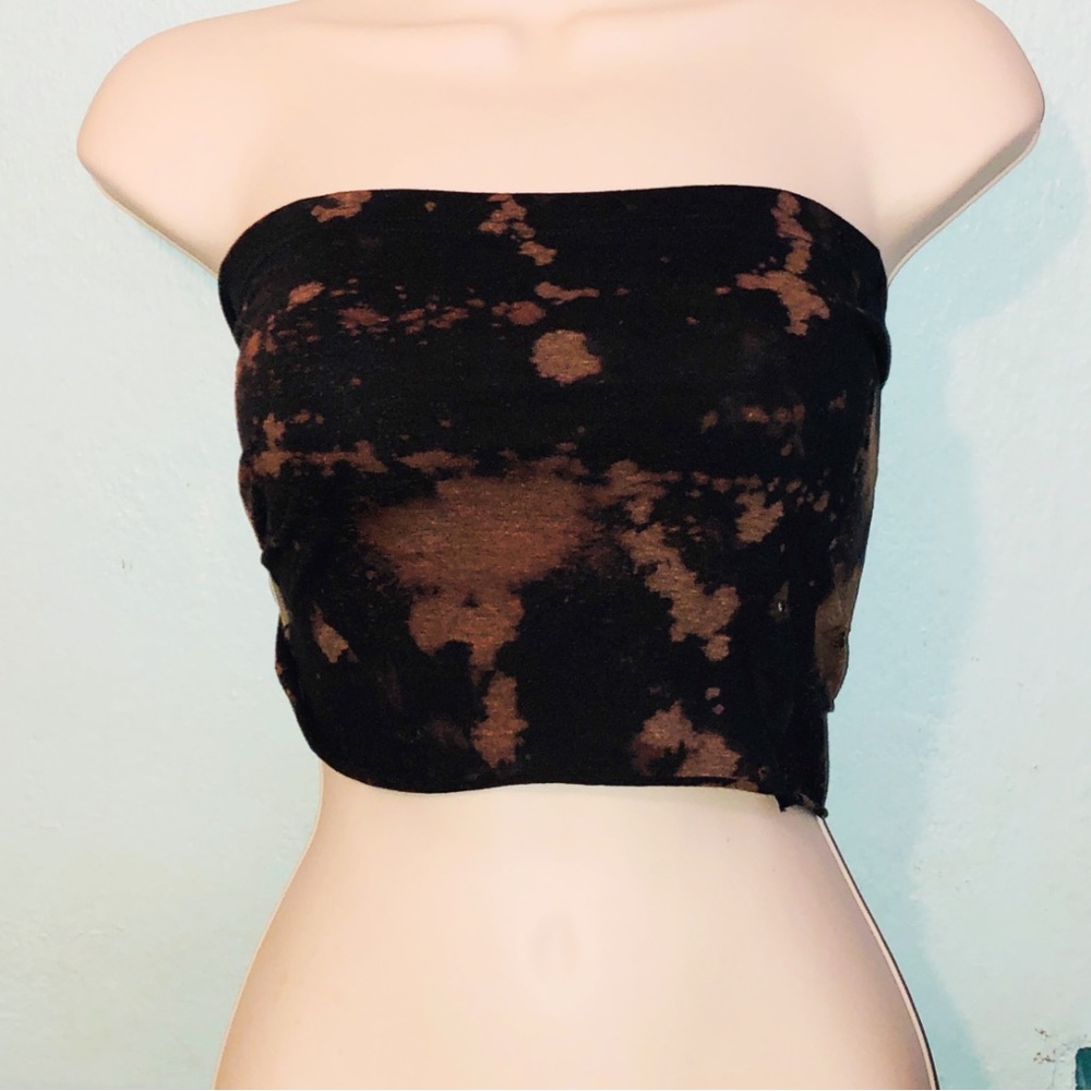 Custom Tie Dye Bandeau Tube Top Rave top Festival wear